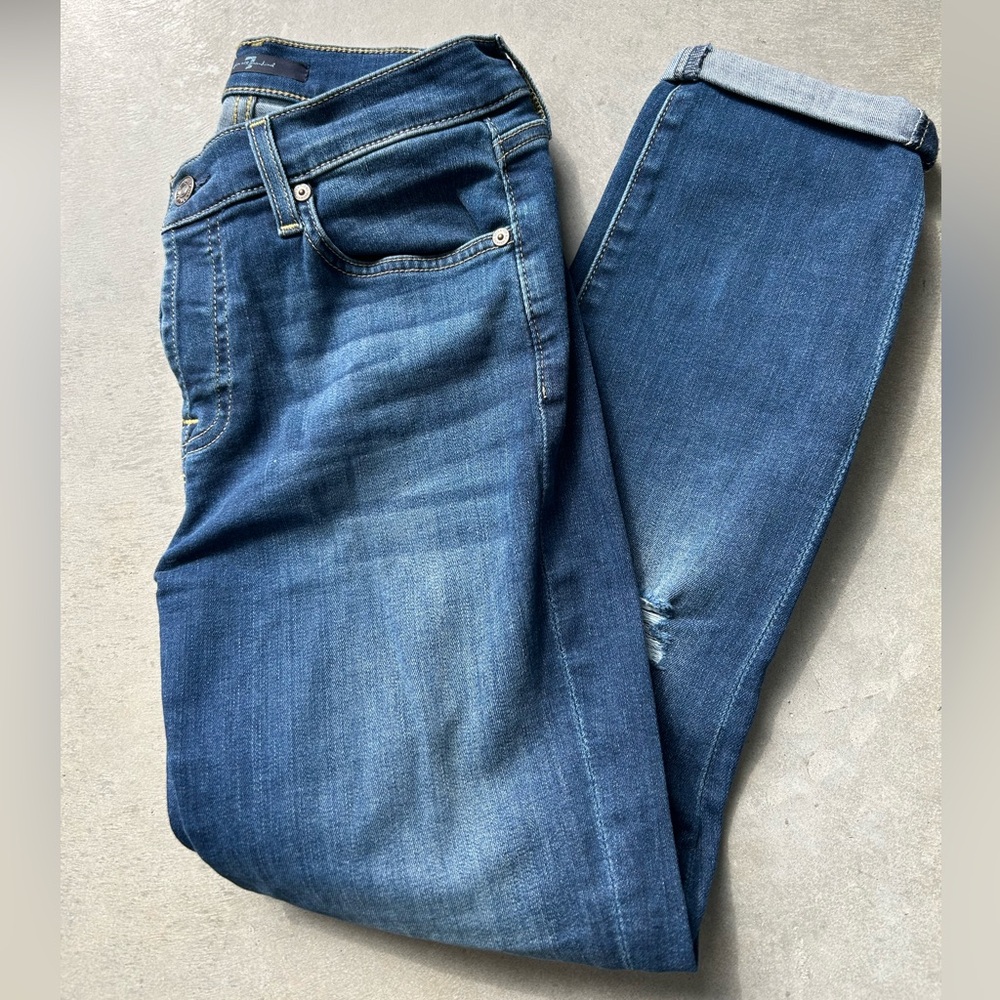 7 For All Mankind Josephine Distressed Boyfriend Jeans